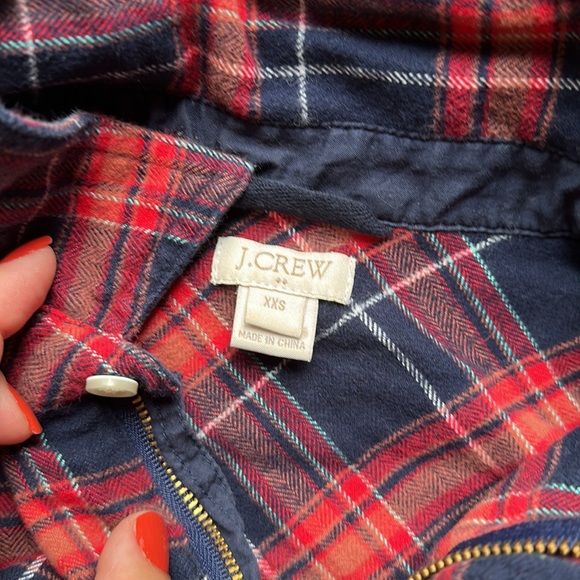 J.Crew XXS flannel shirt - Picture 2 of 2